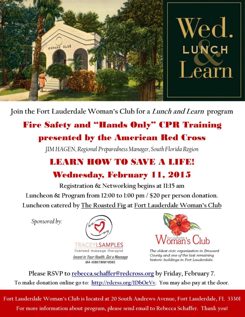 Red Cross Lunch & Learn Feb 11 2015 v2