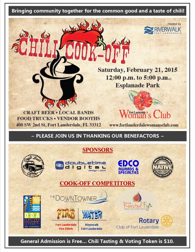 Chili Cook-Off - TY to our Sponsors & Partners