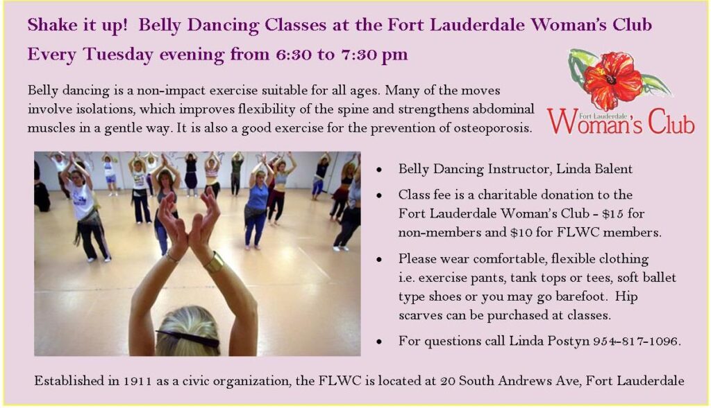 FLWC 2015 Belly Dancing Classes - graphic for web & facebook