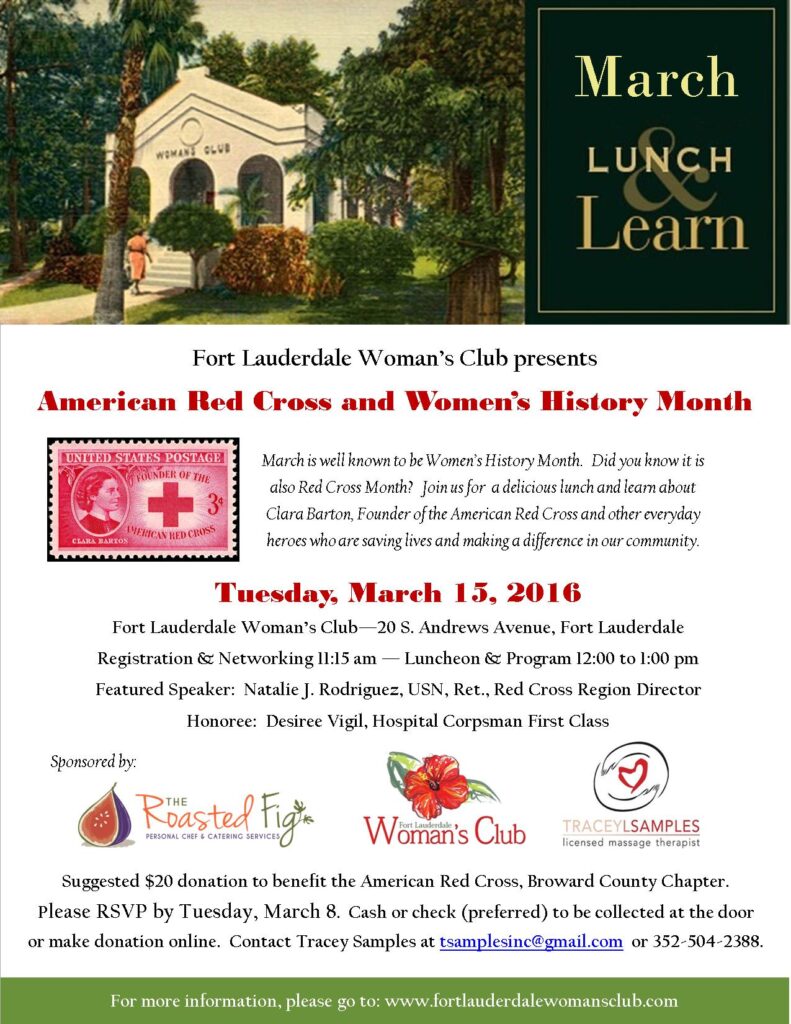 Red Cross Lunch & Learn March 15 2016